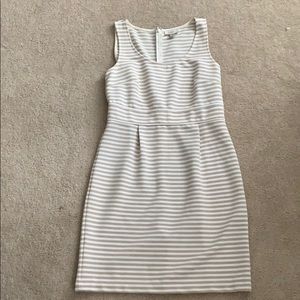 LOFT Stripe Midi Dress